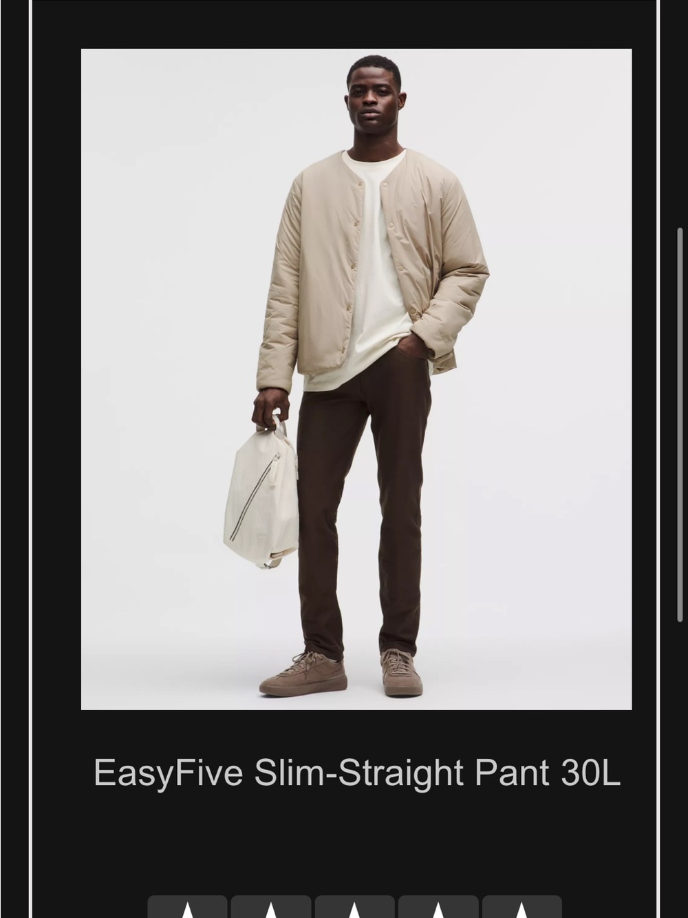 lululemon athletica Men’s Slim-Straight Jeans — Dark Brown